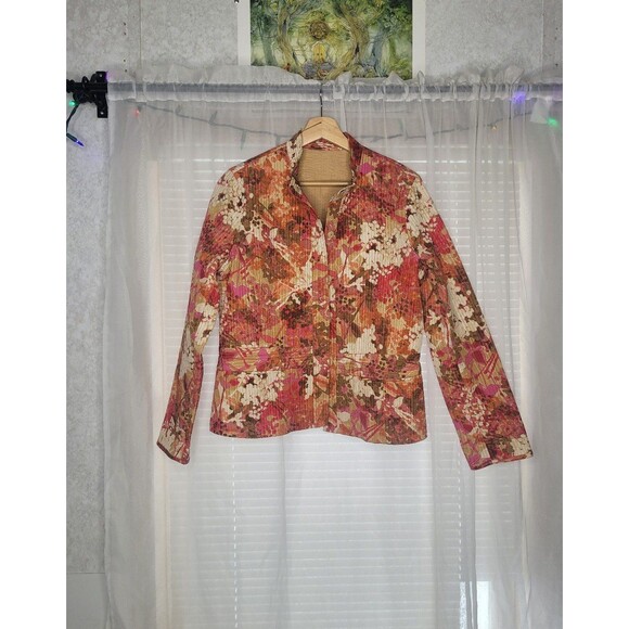 Sigrid Olsen jacket silk women's size large - Picture 3 of 4